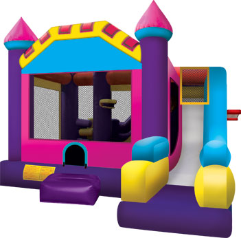6in1 Pink-Purple Bounce Slide Combo for Rent in Arizona